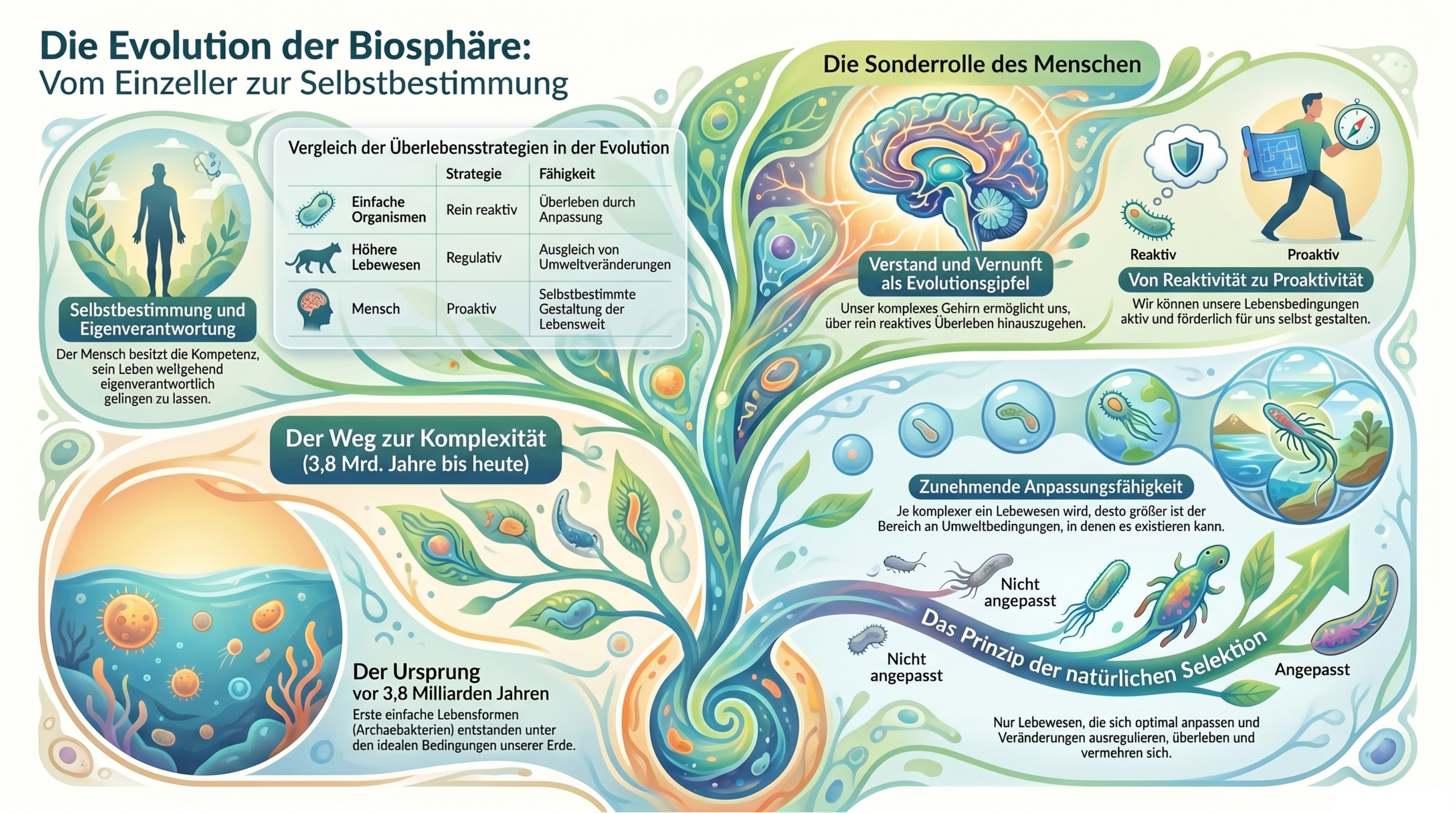 Infografik Die Evolution der Biosphäre