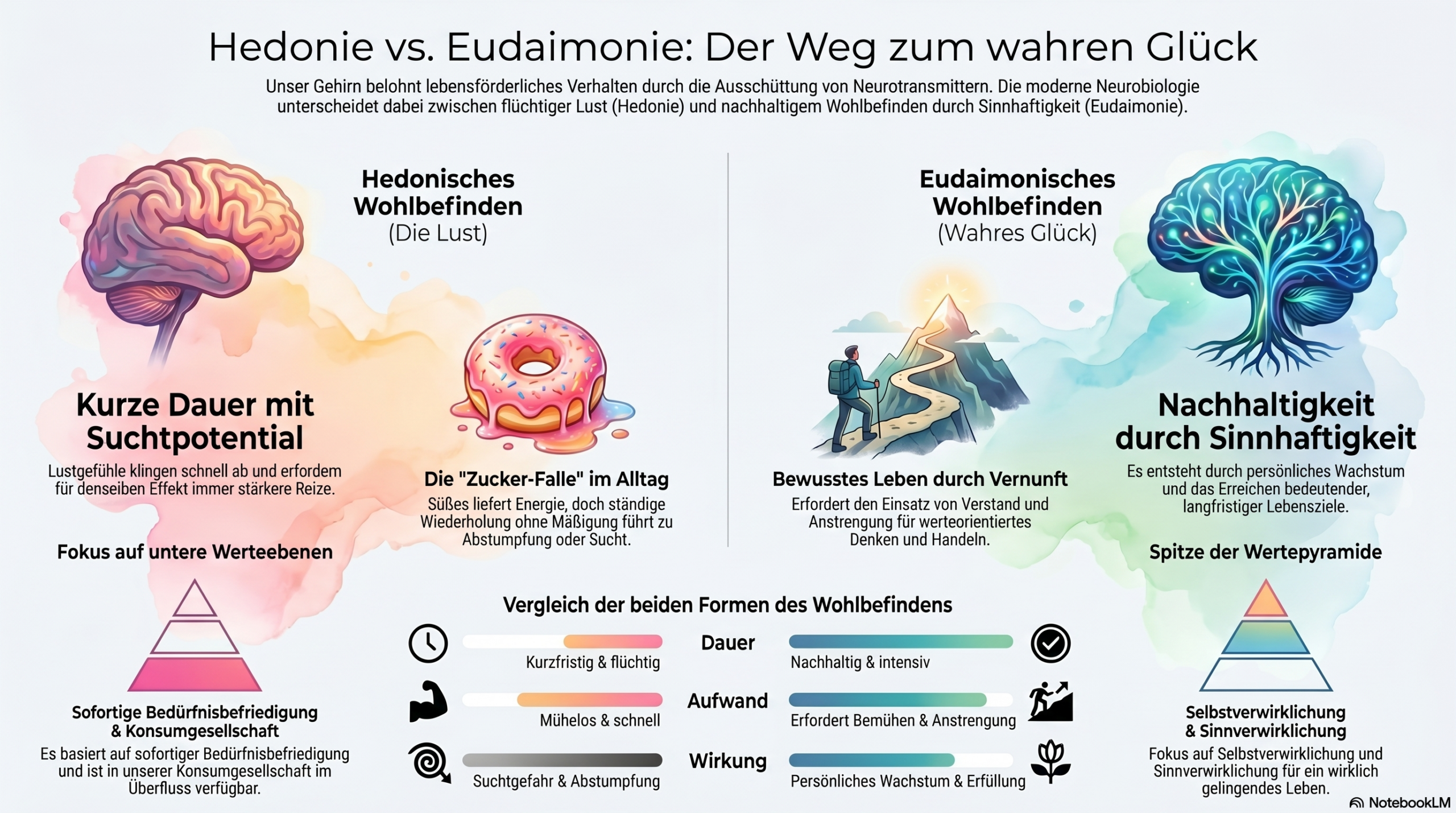 Infografik Glückshormone